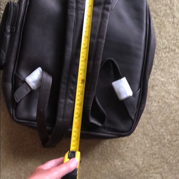 Brown Leather Backpack PIELLE - Picture 3 of 4